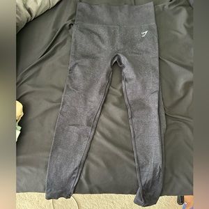 Black Gymshark flex speckled seamless leggings